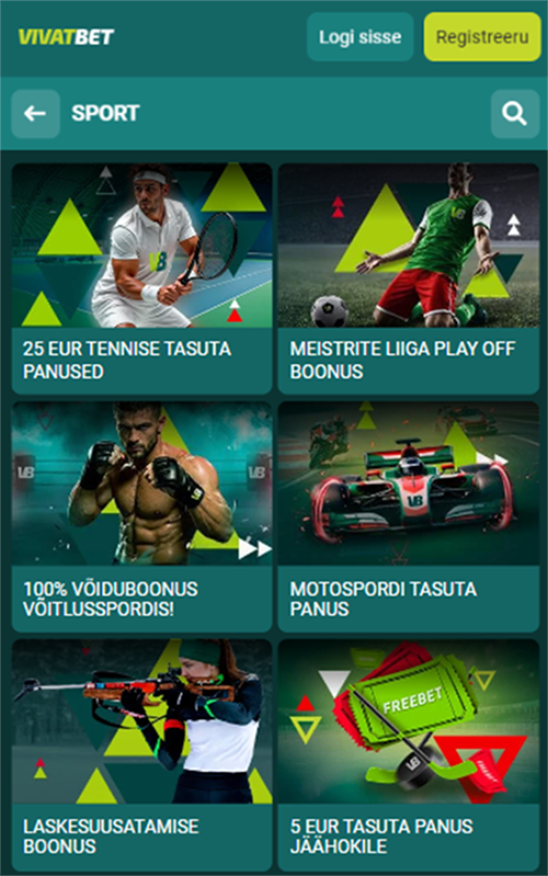 Vivatbet spordi boonused